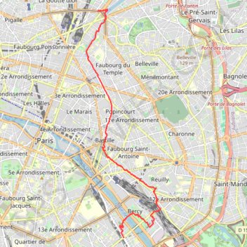 Rando Paris GPS track, route, trail