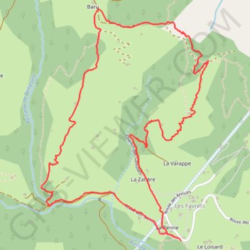 Hery-La Penne - La Tuilette GPS track, route, trail