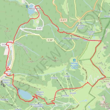 La Bresse - Le Hohneck - Retournemer GPS track, route, trail