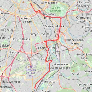 RER C - Juvisy (Choisy-Le-Roi) > Paris Austelitz GPS track, route, trail