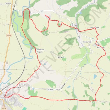 Astaffort - Cuq GPS track, route, trail