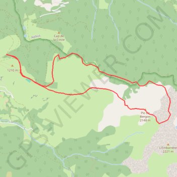 Pic de Bergon GPS track, route, trail