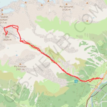 Piz Punt Ota GPS track, route, trail