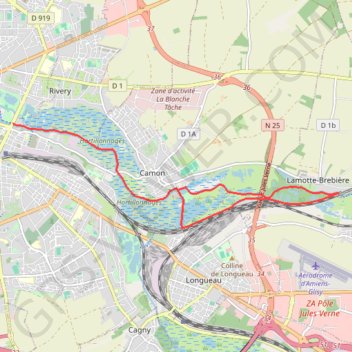 Circuit de la Canardière - Amiens GPS track, route, trail