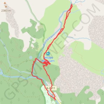Rando PINETA (Bielsa Aragon esp) Cascade de La Larri GPS track, route, trail