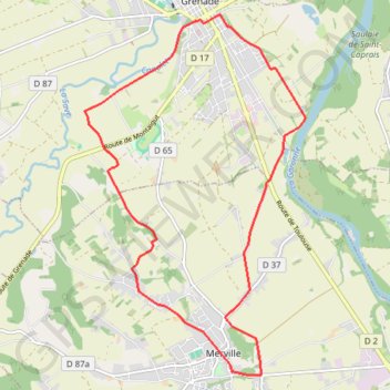 Grenade Merville GPS track, route, trail
