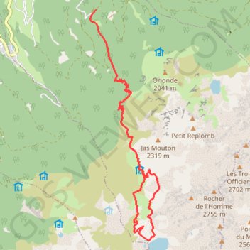 Lac Blanc (Freydane) GPS track, route, trail
