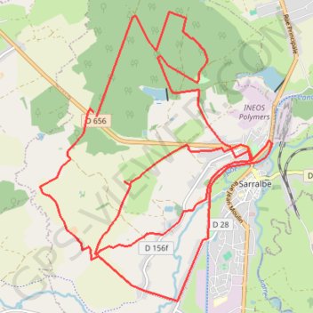 Aux alentours de Sarralbe GPS track, route, trail