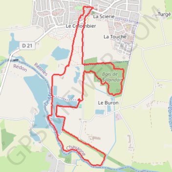 Chavagne "La Sillandais" GPS track, route, trail