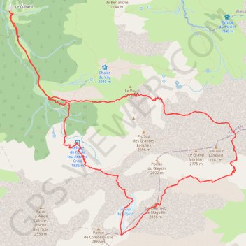 Tour du Grand Morétan (Belledonne) GPS track, route, trail