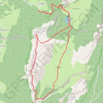 La Plagne - Alpette - Pas de l'Echelle - Fitta - Fouda Blanc - Pinet GPS track, route, trail