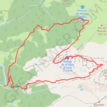 La Dent d'Oche - Bernex GPS track, route, trail