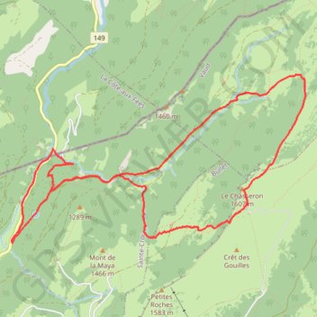 Ski de rando - chasseron GPS track, route, trail