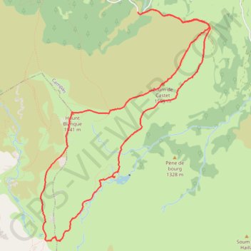 Lacs de Baliros en circuit GPS track, route, trail