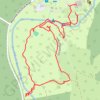 Camp Navarro hiking paths and POIs GPS track, route, trail