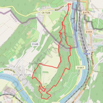 Traumschleife: Schengen GPS track, route, trail