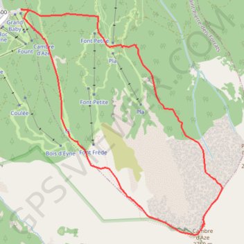 Le Cambre d'Ase - Eyne GPS track, route, trail