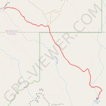 Massacre Falls GPS track, route, trail