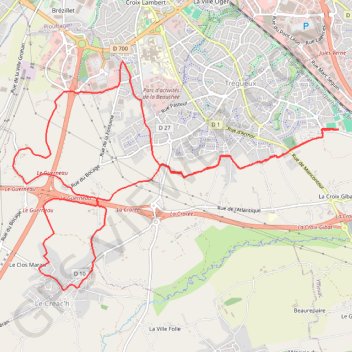 Circuit des lavoirs GPS track, route, trail