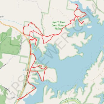 Kobble Creek - Lake Samsonvale GPS track, route, trail