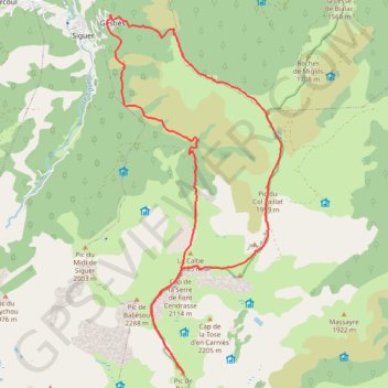 Pic de Bèze GPS track, route, trail