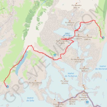 Piz Tschierva GPS track, route, trail