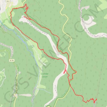 La Roche des Arnauds par le Pas du Pas, Saint-Laurent-en-Royans GPS track, route, trail