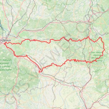 Cyclocamping en Aquitaine GPS track, route, trail