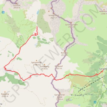 Via-Alpina R61-R62 - Partnum - Gargellen GPS track, route, trail