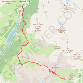 Valgrisenche Randonnée GPS track, route, trail