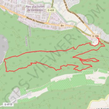 Tête du Douard - Gorges de la Petite Sainte-Baume GPS track, route, trail