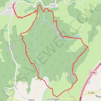 Randonnée dans le bois des Bauges - Cisternes-la-Forêt GPS track, route, trail