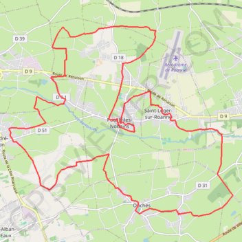 Découverte des châteaux - Pouilly-les-Nonains GPS track, route, trail