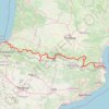 Trace De l'Océan à la Méditerranée (34 Cols) GPS track, route, trail