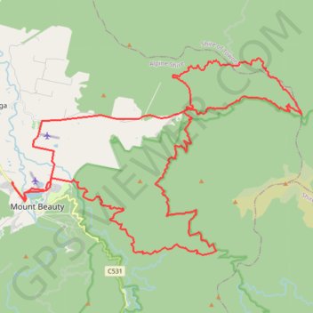 East Kiewa Valley GPS track, route, trail