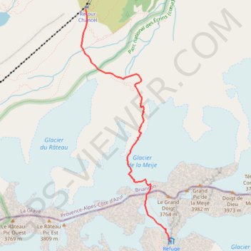 Brèche de la Meije GPS track, route, trail