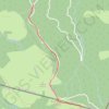 Le Lindux depuis col d'Hauzay GPS track, route, trail