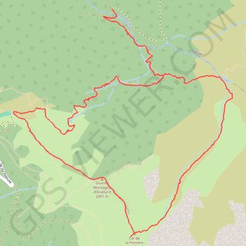 Grande Montagne d'Arvillard par les Sources du Gargoton depuis la Doua GPS track, route, trail