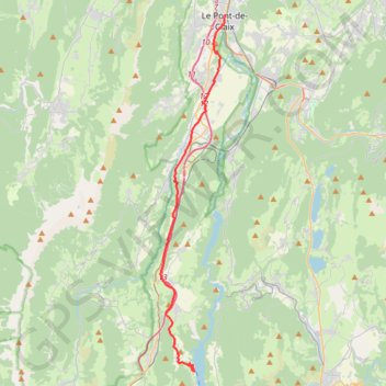 De Grenoble au lac de Monteynard à Treffort GPS track, route, trail