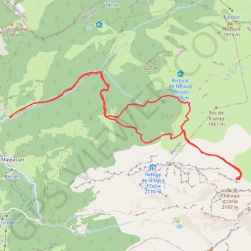 Col de Planchamp d'Oche GPS track, route, trail