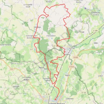 La Transfertoise - La Ferté-Bernard GPS track, route, trail