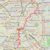 Traversée de Paris de la porte de la Villette au parc Montsouris GPS track, route, trail
