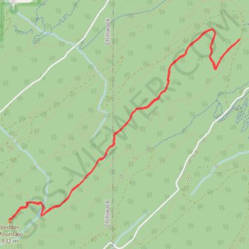 Vedder Mountain Ridge Trail GPS track, route, trail