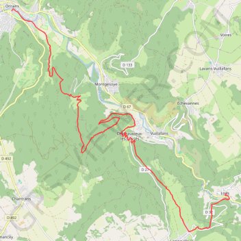 GRP Loue-Lison - Etape 1 GPS track, route, trail