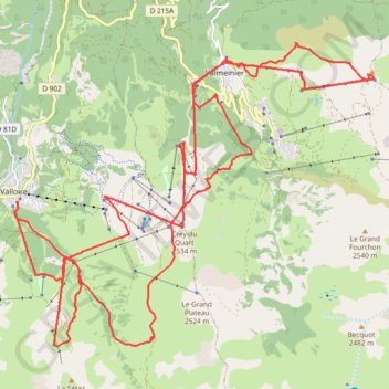 Hors Piste Valloire Valmeinier GPS track, route, trail