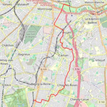 Les coteaux à vélo - Paris GPS track, route, trail