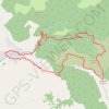 Krstatac: od sela Milušinac, Crnobarski potok, prerast Bogov... GPS track, route, trail