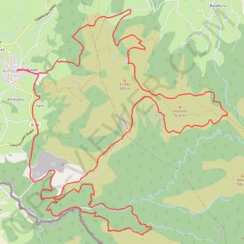 Boucle VTT autour du Mont Erebi GPS track, route, trail