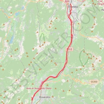 Isera Trento GPS track, route, trail