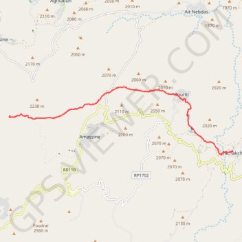Rando Maroc GPS track, route, trail